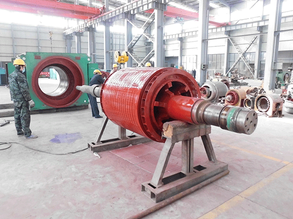 西安西玛高压电机转子磁心的调整方法。